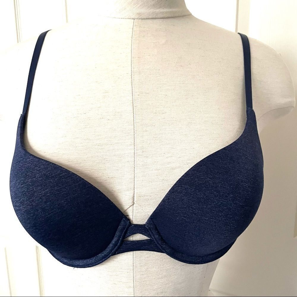 Victoria Secret perfect shape navy underwire bra